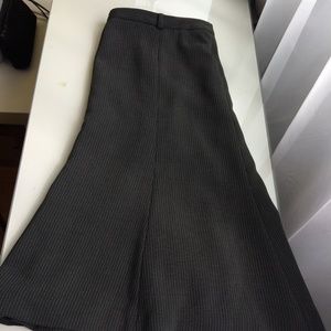 Charcoal striped skirt
